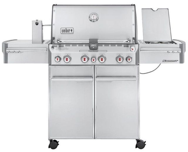 Weber® S-470™ 4-Burner Stainless Steel Freestanding Liquid Propane Gas Grill-0