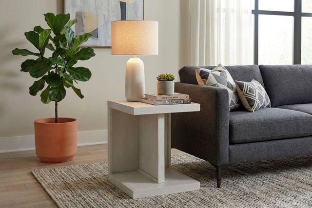 aspenhome® Latitude Brushed White End Table-1