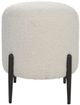 Uttermost® Arles White Shearling Ottoman-3