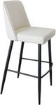 Moe's Home Collection Emelia Ivory Bar Stool-0