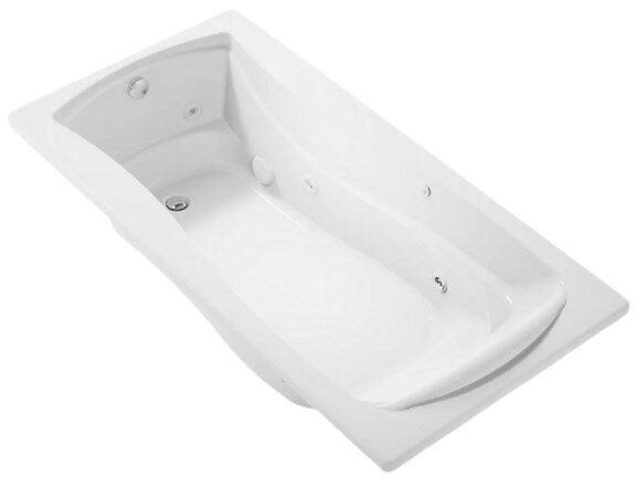 KOHLER® Mariposa® White 72" x 36" Alcove Whirlpool Bath - Right Drain-0