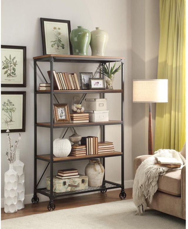Mazin Furniture Millwood 40” Bookshelf-2