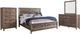 Liberty Furniture Ridgecrest 4-Piece Cobblestone King Storage Bedroom Set-0