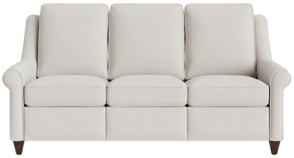 Bassett Furniture Roll Arm Power Reclining Sofa