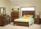 Urban Collections by Yutzy Woodworking Cortland Retreat Cherry/Rich Tobacco King Panel Bed-1