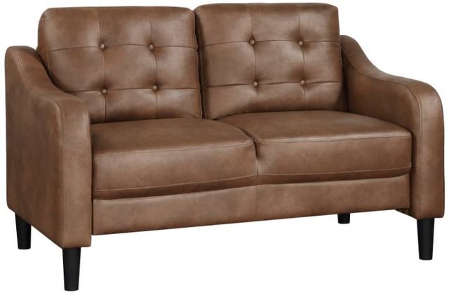 Homelegance® Mallory Brown Loveseat-0