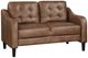 Homelegance® Mallory Brown Loveseat-0
