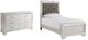 Signature Design by Ashley® Lonnix 2-Piece Silver Twin Panel Bed Set-0