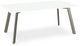 Amisco Customizable Lidya White Glass Dining Table-0