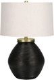 Monarch Specialties Inc. 25"H Black Concrete Table Lamp-0