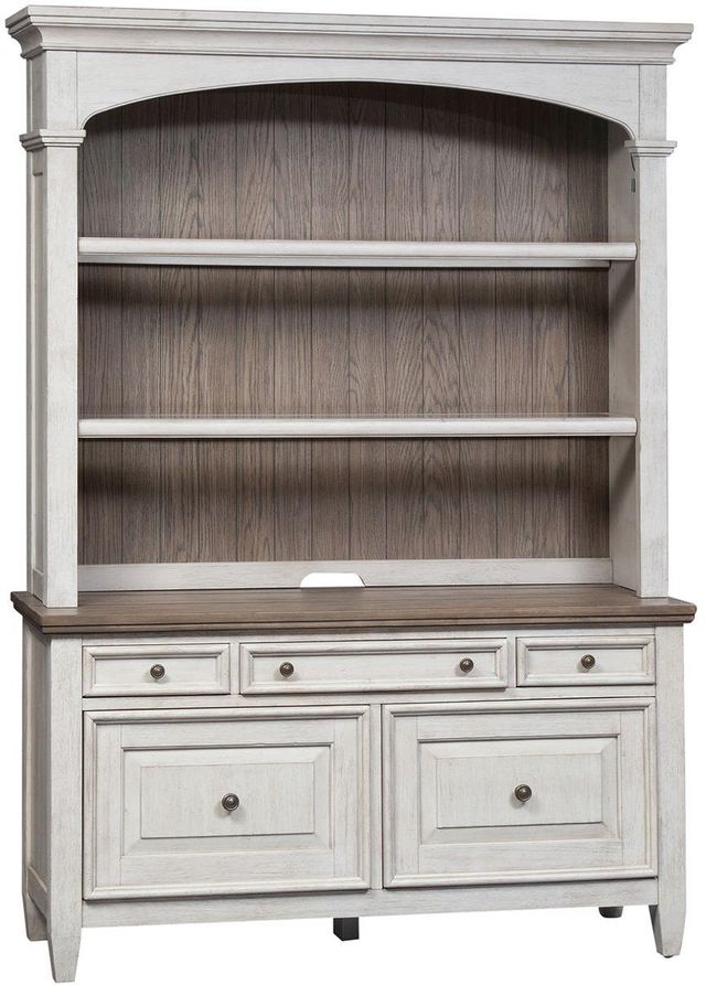 Liberty Furniture Heartland Antique White Credenza and Hutch