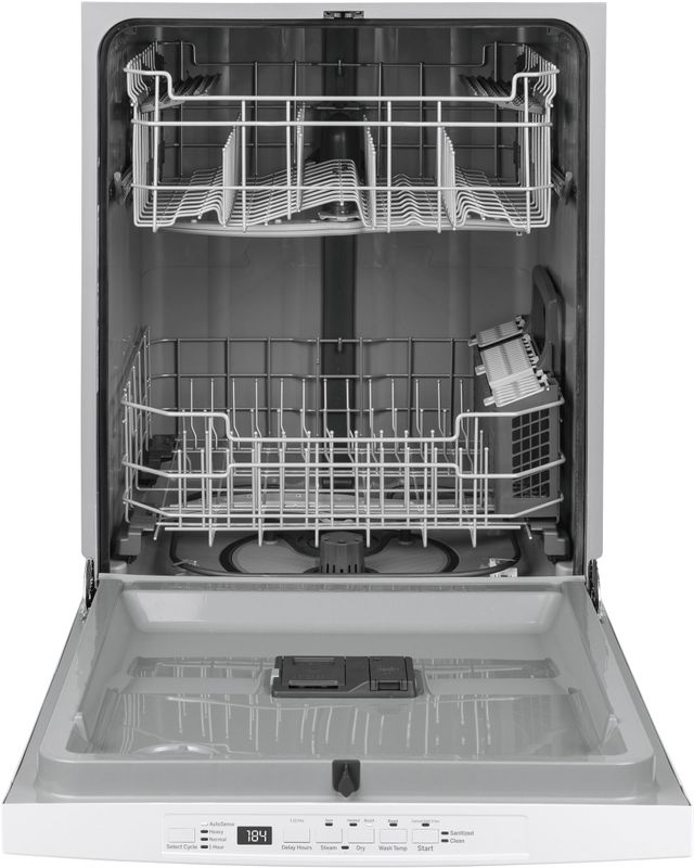 GE® 24" White Built In Dishwasher-1