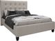 Beaudoin Customizable Adam King Upholstered Platform Bed with Woodland Footboard-0