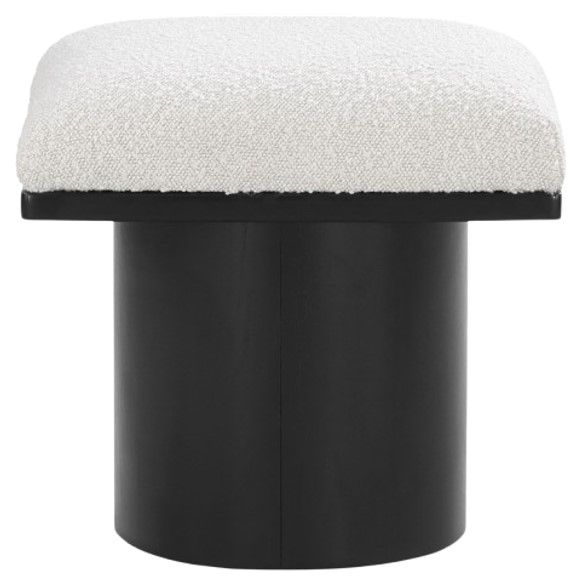 Meridian Furniture Pavilion Cream/Black Modular Stool-1