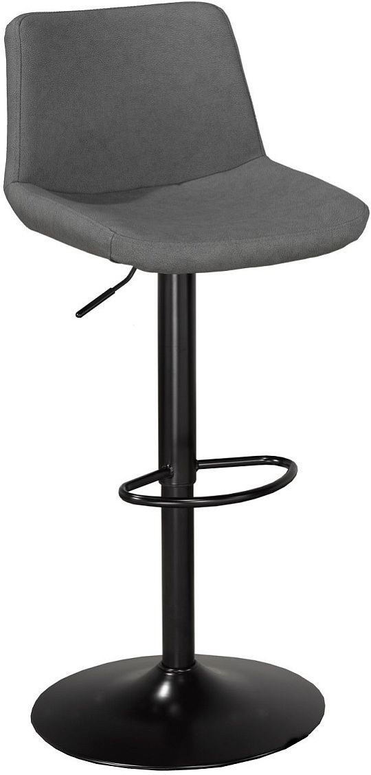 Brassex Inc. 2-Piece Black/Grey Adjustable Stool-0