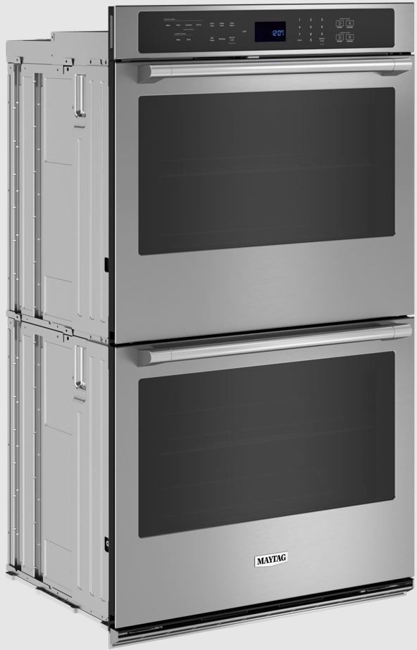 Maytag® 30" Fingerprint Resistant Stainless Steel Double Electric Wall Oven with Air Fryer-1