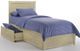 Night & Day Furniture™ Sand Dollar Buttercream Twin K-Series Bed with Storage Drawers-1