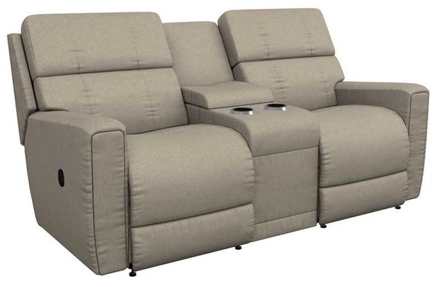 La-Z-Boy® Apollo Platinum Manual Reclining Loveseat with Console-0