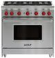 Wolf® 36" Stainless Steel Pro Style Gas Range-0