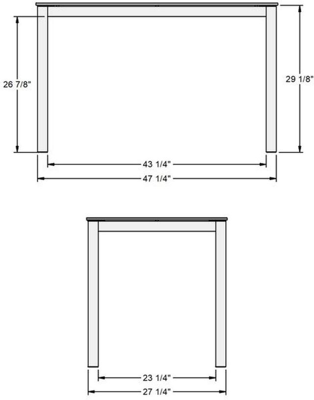 Amisco Customizable Harrison Italian Porcelain Retangular Table-2