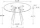 Coaster® Alaia Glass Top Dining Table with Polished Chrome Legs-2