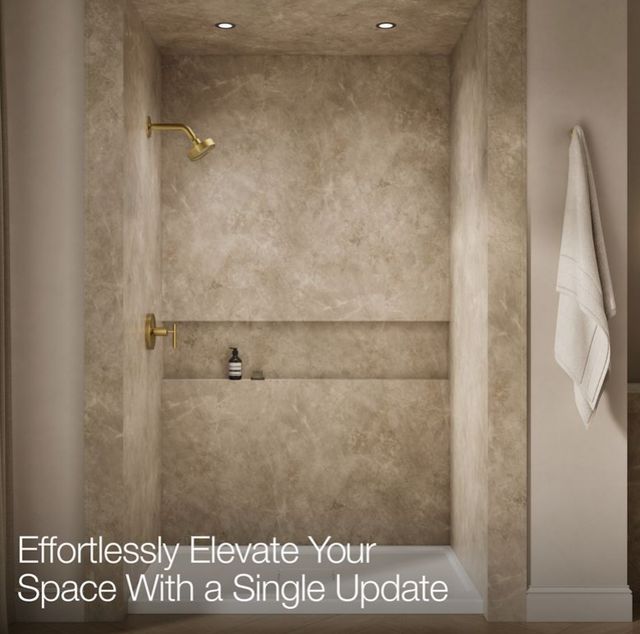 KOHLER® Purist® Rite-Temp® Vibrant Brushed Moderne Brass 2.5 GPM Shower Trim Kit with Lever Handle-4