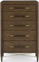 Currey & Company Verona Chanterelle/Coffee/Champagne 5-Drawer Chest-1