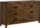 Elements International Warner Chestnut Dresser-0