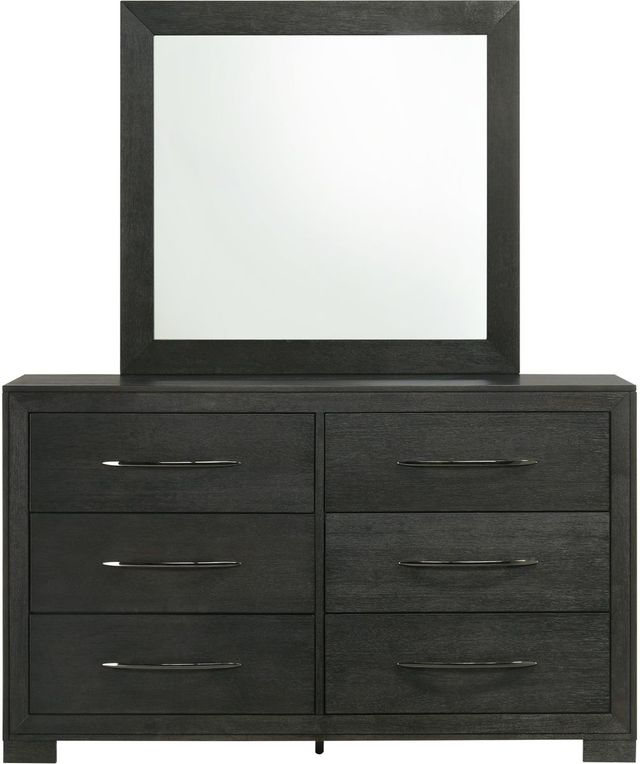 Elements International Allan Black Dresser and Mirror-1