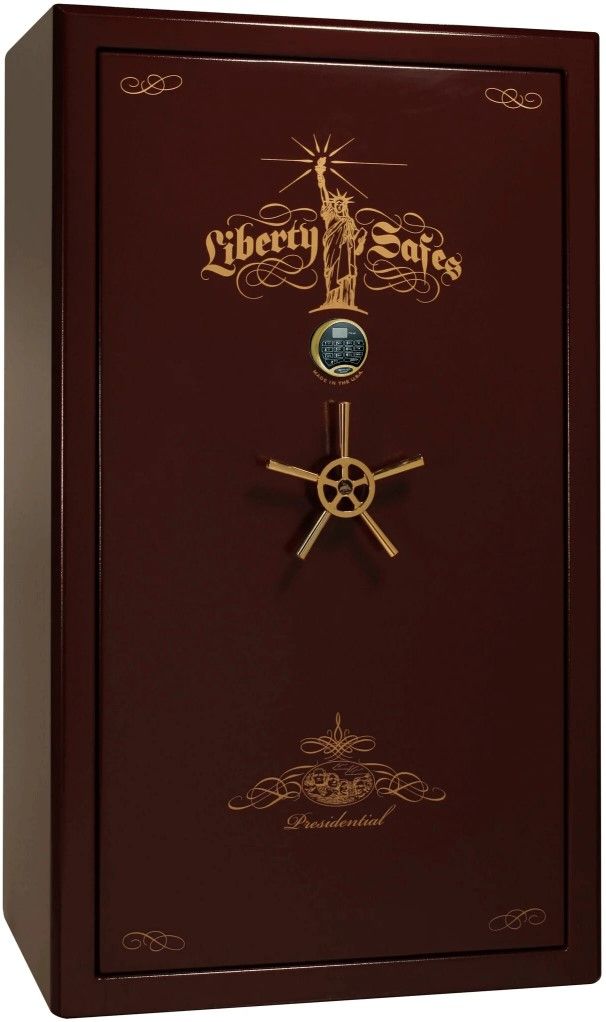 Liberty Safe Presidential Burgundy Marble 50 Electronic Lock Gun Safe-0