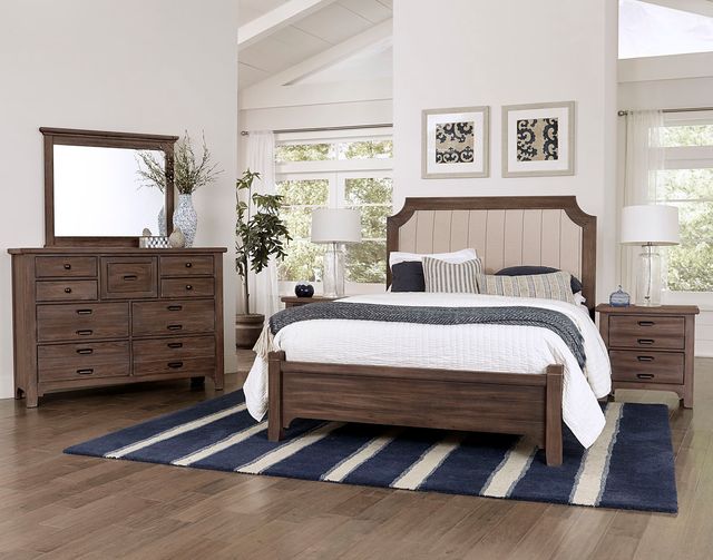 LM Co Home By Vaughan-Bassett Bungalow Home by Ben & Erin Napier Folkstone Queen Upholstered Bed-1