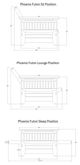 Kodiak Furniture Phoenix Butternut Full Futon Frame with Storage-4