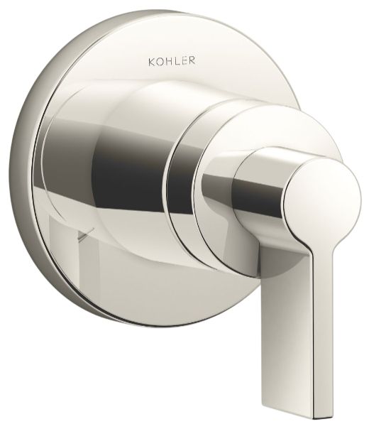 KOHLER® Components® MasterShower® Vibrant Polished Nickel Transfer Valve Trim with Lever Handle-0
