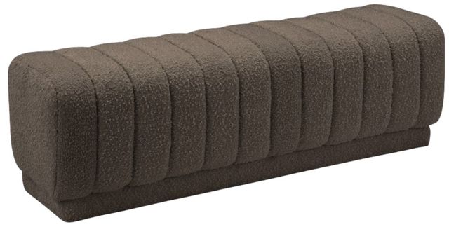 Meridian Furniture Heathrow Brown Bench/Ottoman-0