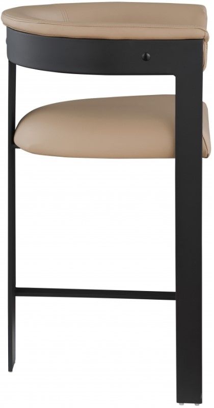 Meridian Furniture Romeo Tan/Matte Black Counter Stool-2