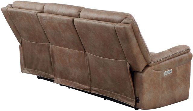 Steve Silver Co. Morrison Camel Power Reclining Sofa-3