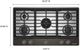 KitchenAid® 36" Black Ore Gas Cooktop with 5 Burners and Integrated Wok Grate-3