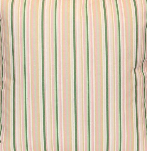 Stylecraft Tamara Day Beige 24" Designer Pillow with Green Stripes-1