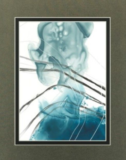Classy Living June Erica Vess Bella Indigo Wall Art-2