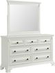 Elements International Bridgestone Antique White Dresser-1