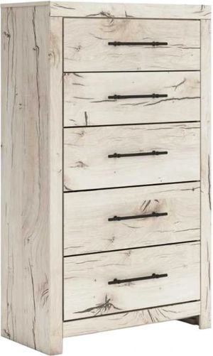 Front view of the Benchcraft® Lawroy Light Natural Chest