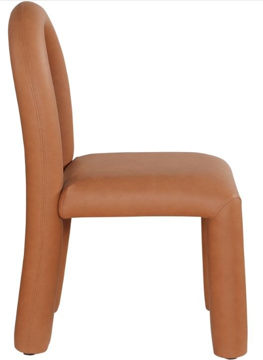 Meridian Furniture Amari Cognac Upholstered Dining Chair-2
