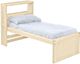 Crate Designs™ Furniture Unfinished Twin Captain's Bookcase Youth Bed-0