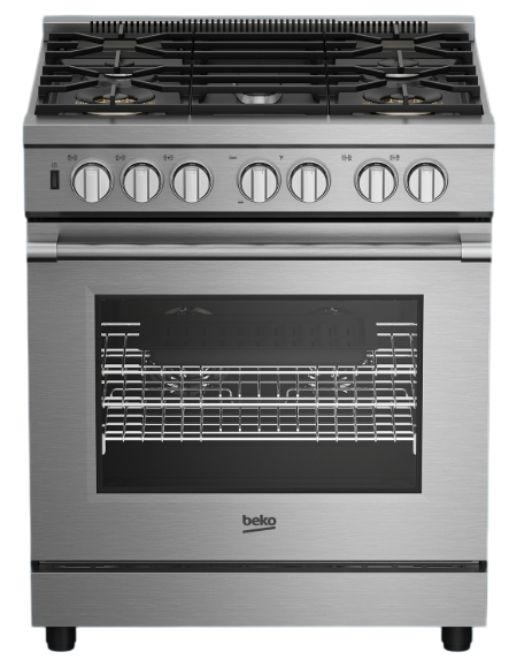 Beko 30" Stainless Steel Pro-Style Gas Range-0