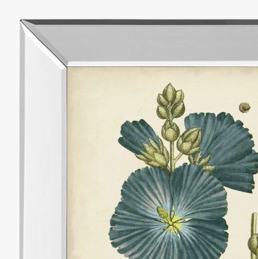 Classy Art Eloquent Botanical IV by Vision Studio Mirrored Frame Wall Art-1