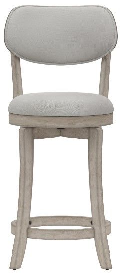 HH2 Home Sloan Aged Gray/Fog Swivel Counter Stool-1