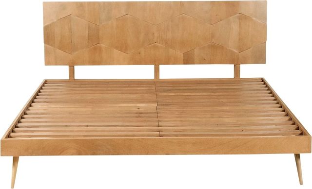 Moe's Home Collection O2 Light Golden Queen Panel Bed-0