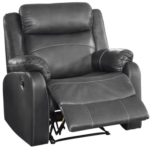 Homelegance® Yerba Gray Manual Reclining Chair-2