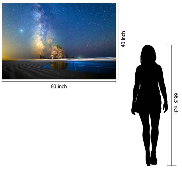 Classy Art Starry Sea Stack Wall Art-2