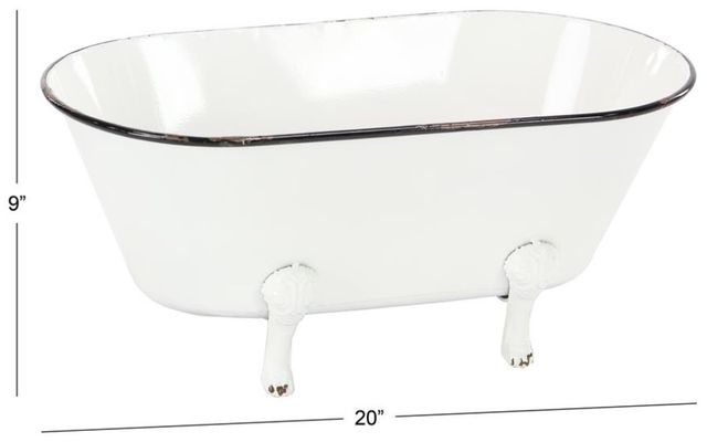 Deco Marche White 20" Planter-2